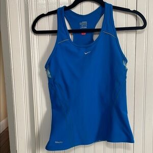 Nike Blue Tank Top Racerback Lightweight Fabric